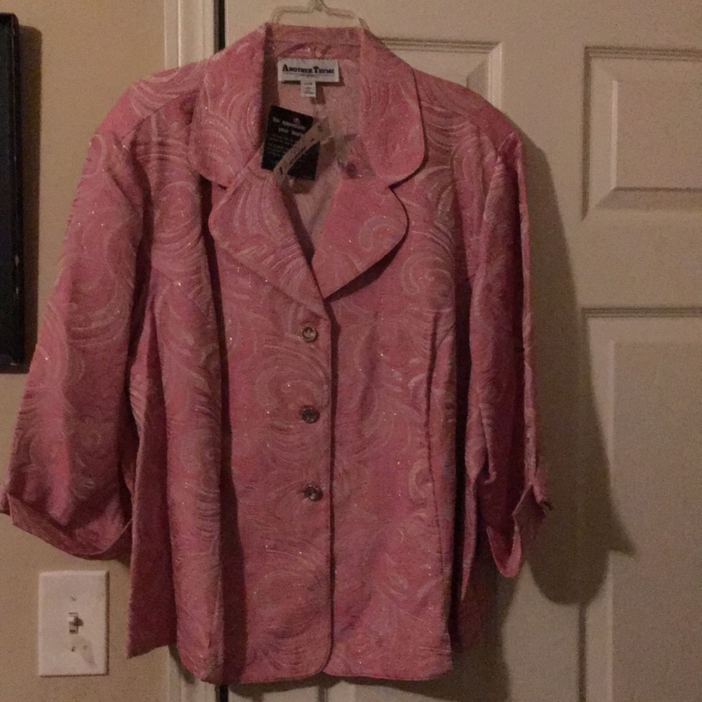 Another Thyme peach blazer